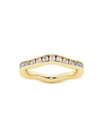 Bombë 14K Yellow Gold & TCW Lab-Grown Diamond Wavy Ring