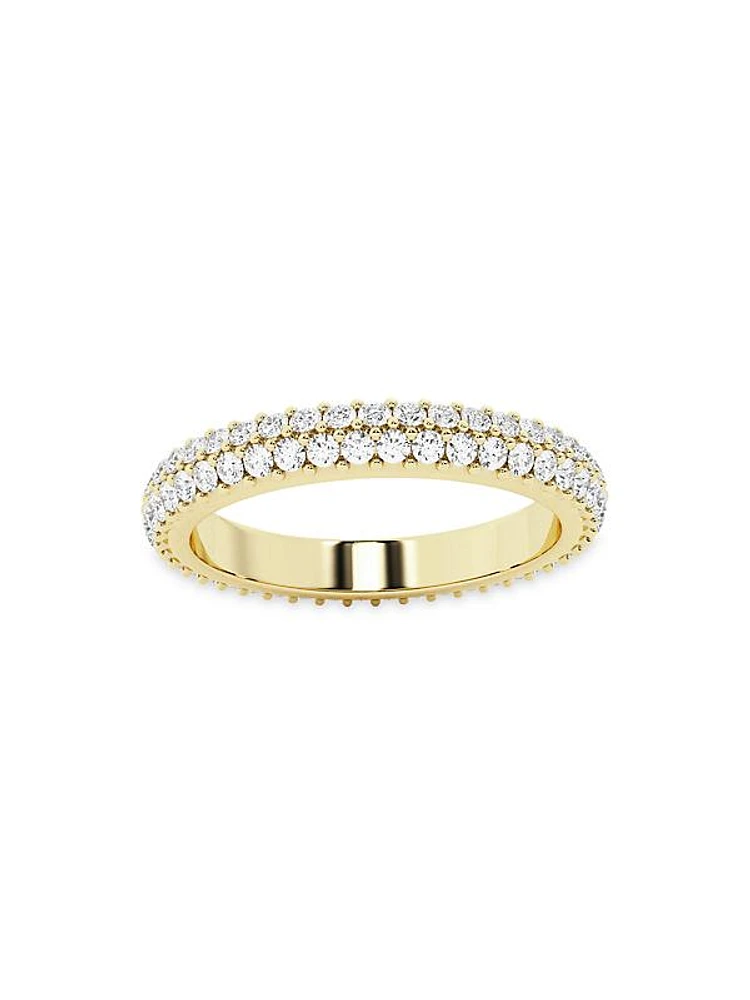 Ethereal 14K Yellow Gold & 0.9 TCW Lab-Grown Diamond Eternity Band