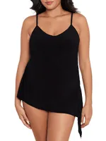 Plus Alex Side-Tie Tankini Top