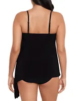 Plus Alex Side-Tie Tankini Top