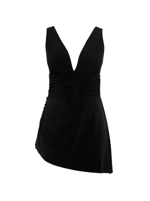 Plus Celine V-Neck Swimdress