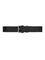 Carree Buckle Wide Belt Vegetable-tanned Leather