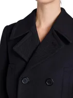 Double-Breasted Peacoat Wool