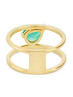 14K Yellow Gold & Emerald Ring