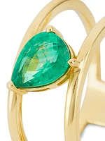 14K Yellow Gold & Emerald Ring