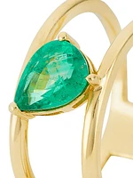 14K Yellow Gold & Emerald Ring