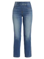 Straight-Leg Ankle Jeans