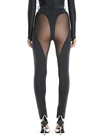 Illusion Sheer-Insert Trousers