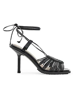 Dina 80MM Leather Strappy Sandals