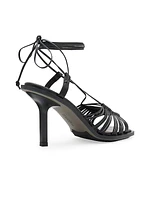 Dina 80MM Leather Strappy Sandals