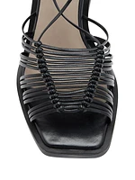 Dina 80MM Leather Strappy Sandals