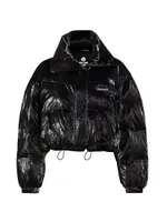 Telia Shiny Shell Crop Puffer Jacket