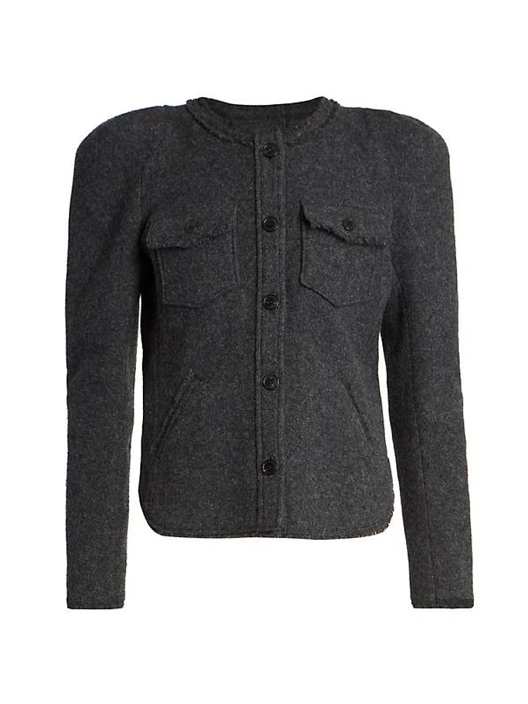 Nelly Stretch Wool Overshirt