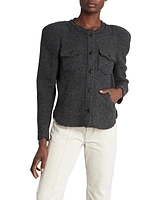 Nelly Stretch Wool Overshirt