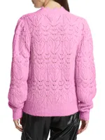 Galini Alpaca-Blend Pointelle Sweater