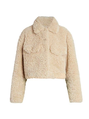 Fazia Boxy Faux Shearling Jacket