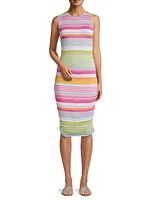 Natalie Stripe Cover-Up Dress