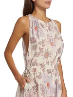 Mariana Floral Cotton-Blend Midi-Dress