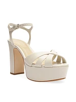 Keefa 100MM Leather Platform Sandals