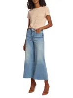 Le Palazzo High-Rise Stretch Wide-Leg Crop Jeans