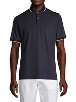 Stretch Cotton-Blend Short-Sleeve Polo Shirt