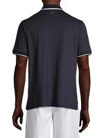 Stretch Cotton-Blend Short-Sleeve Polo Shirt