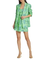 Winnefred Linen Floral Blazer