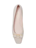 Bowdie Leather Ballet Flats