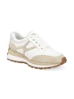 Women's Valentina Leather & Suede Low-Top Sneakers