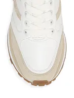 Women's Valentina Leather & Suede Low-Top Sneakers