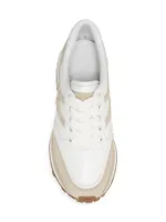 Women's Valentina Leather & Suede Low-Top Sneakers