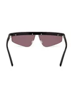 Moncler-Orizon 65MM Slanted Mirrored Rectangular Sunglasses