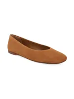 Leah 9MM Leather Ballet Flats