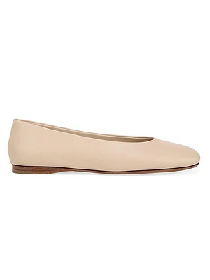 Leah 9MM Leather Ballet Flats