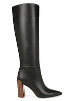 Pilar 98MM Leather Knee-High Boots