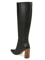 Pilar 98MM Leather Knee-High Boots