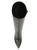 Pilar 98MM Leather Knee-High Boots