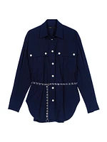 Belted Long Shirt