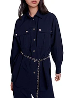 Belted Long Shirt