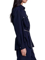 Belted Long Shirt