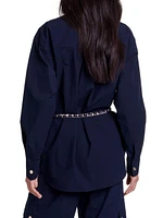 Belted Long Shirt