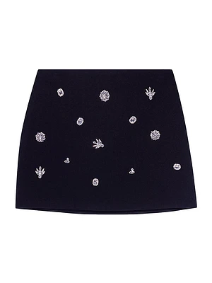 Diamanté Effect Skort