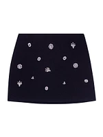 Diamanté Effect Skort