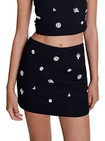 Diamanté Effect Skort