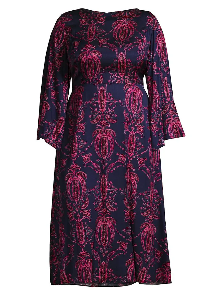 Lucrezia Printed Midi-Dress