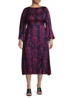 Lucrezia Printed Midi-Dress