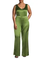 Sofia Palazzo Wide-Leg Pants