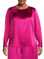 Mimosa Stretch Silk Blouse