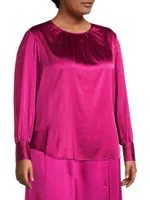 Mimosa Stretch Silk Blouse