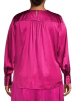 Mimosa Stretch Silk Blouse